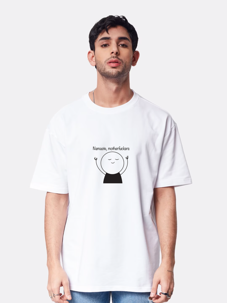 shop, best t shirts for men, graphic, Tshirt, all color, 240 GSM, bio washed, online, Meme, dress on line, namaste, hello oversized tshirt design