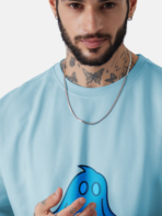 loose, relaxed fit all color various colors my ntra flipkart Tee india bio washed graphic, blue blanket ghost, mangal mood, oversized tshirt, round neck